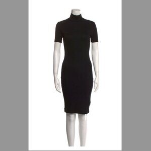L'Agence mock neck knee-length dress size S
